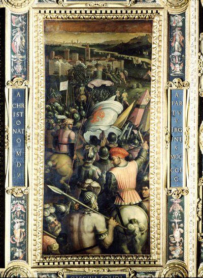 The Capture of Cascina from the ceiling of the Salone dei Cinquecento (panel) by Giorgio Vasari